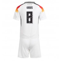 Camiseta Alemania Toni Kroos #8 Primera Equipación Replica Eurocopa 2024 para niños mangas cortas (+ Pantalones cortos)
